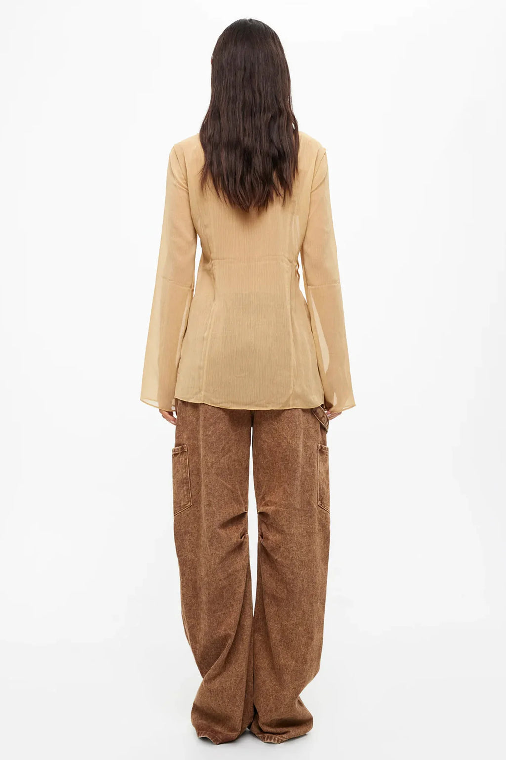 LIONESS Barely There Tie Top Sand