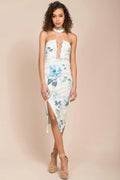 Lexie Floral Print Dress White / Blue