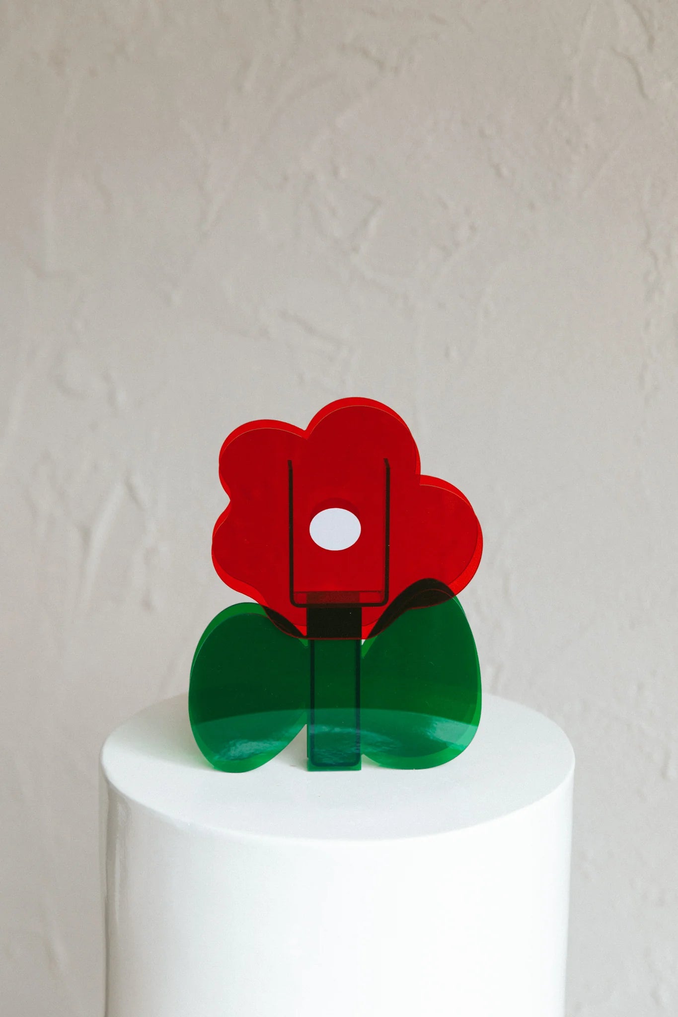 Zephyr Eco-friendly Acrylic Vase Red