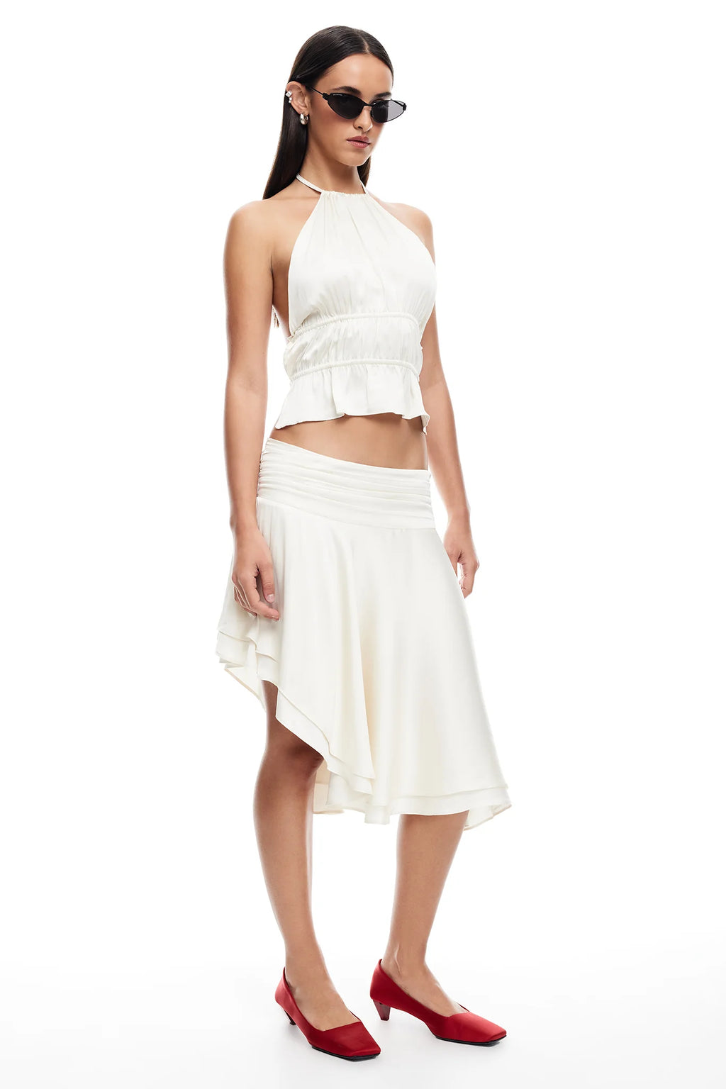 LIONESS Legacy Halter Top Ivory