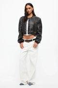 LIONESS Allure Bomber Jacket Charcoal