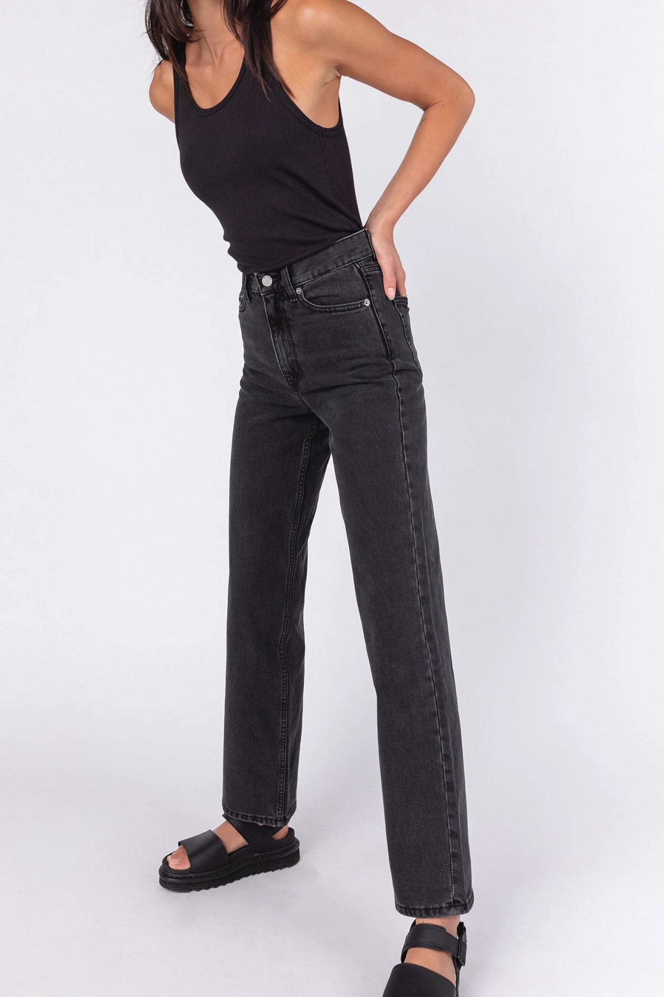DR DENIM Echo Jeans Concrete Black