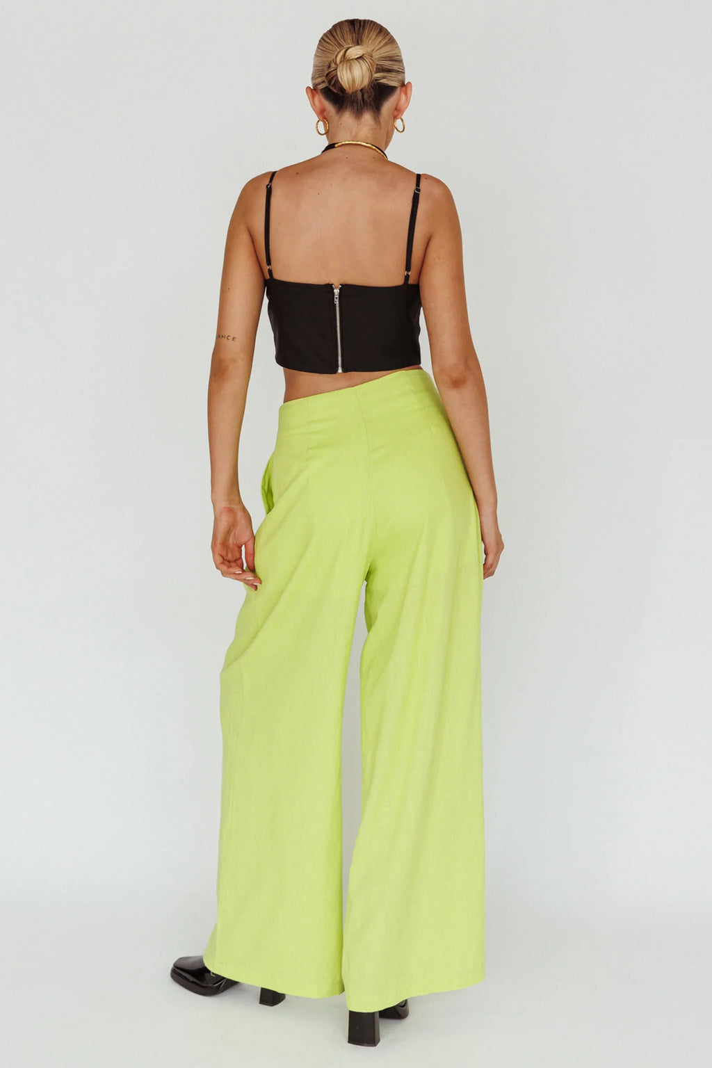 Sloan Side Pocket Trouser Pants Lime