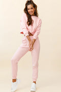 Monterey Elasticated Waist Jogger Pants Pink