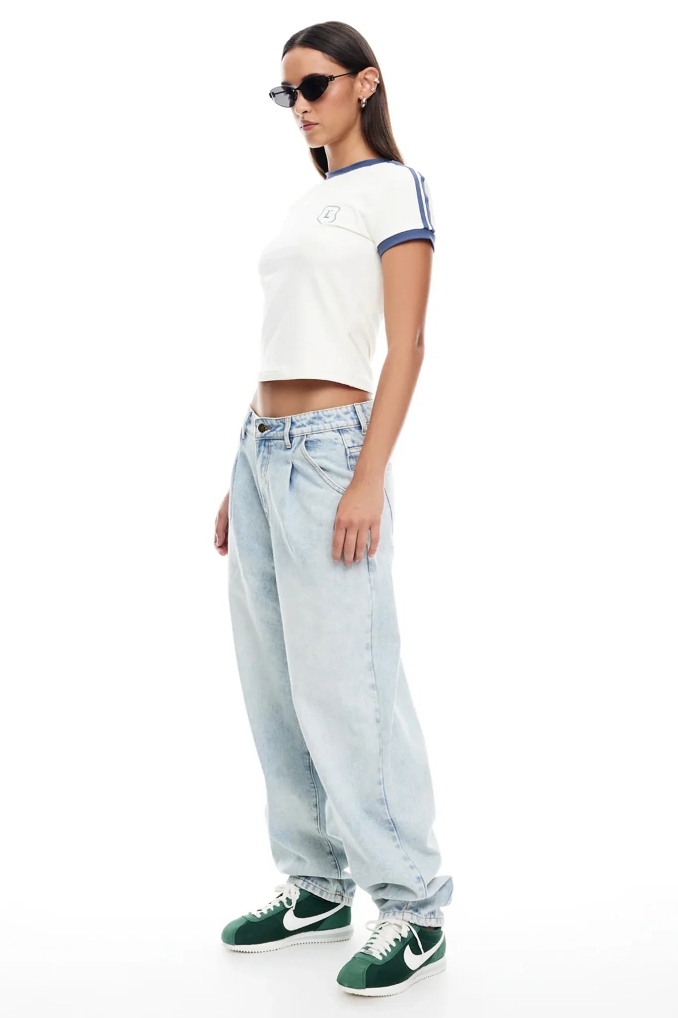 LIONESS On My Way Denim Jean Light Denim