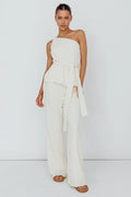 Austin City Textured Pants Cream