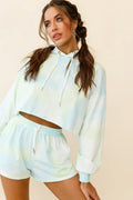 September Sun Crop Length Hoodie Green