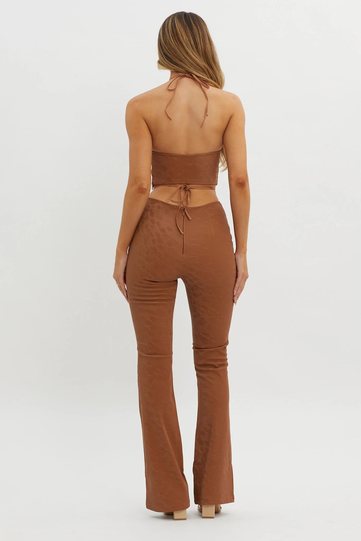 She's A Gemini Faux Leather Pants Mud