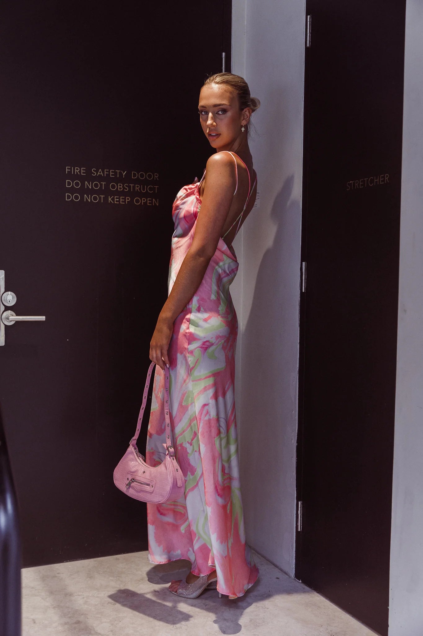 Peta And Jain Moto Shoulder Bag Pink
