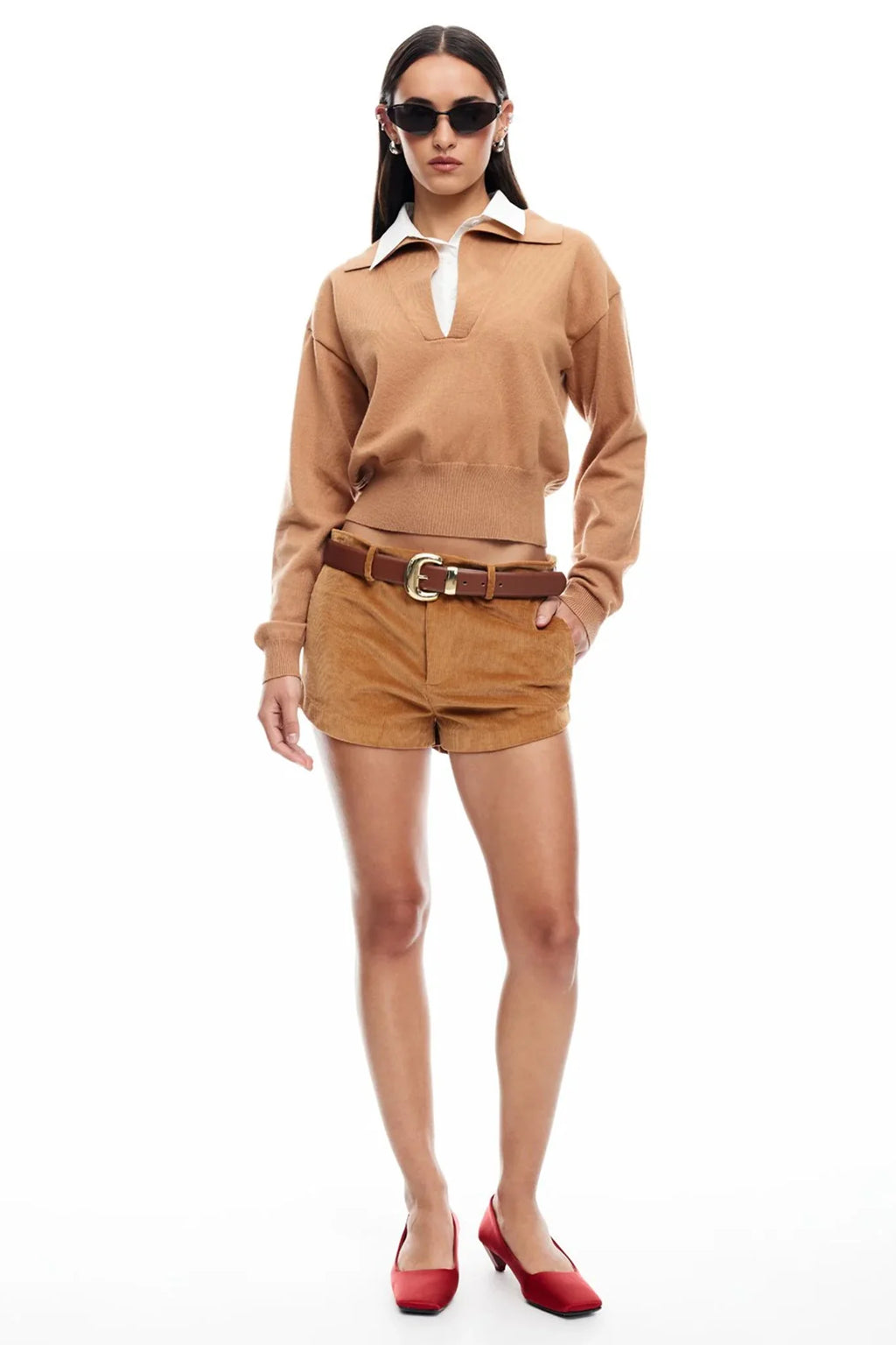 LIONESS Racquet Club Knit Camel