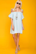 Farrah Loose Summer Dress Light Blue