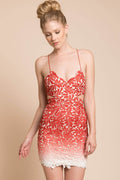 Raquel Floral Dress Rust