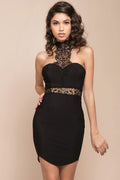 Bonita Lace Bodycon Dress Black