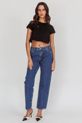 DR DENIM Arch Straight Jeans Pebble Mid Stone