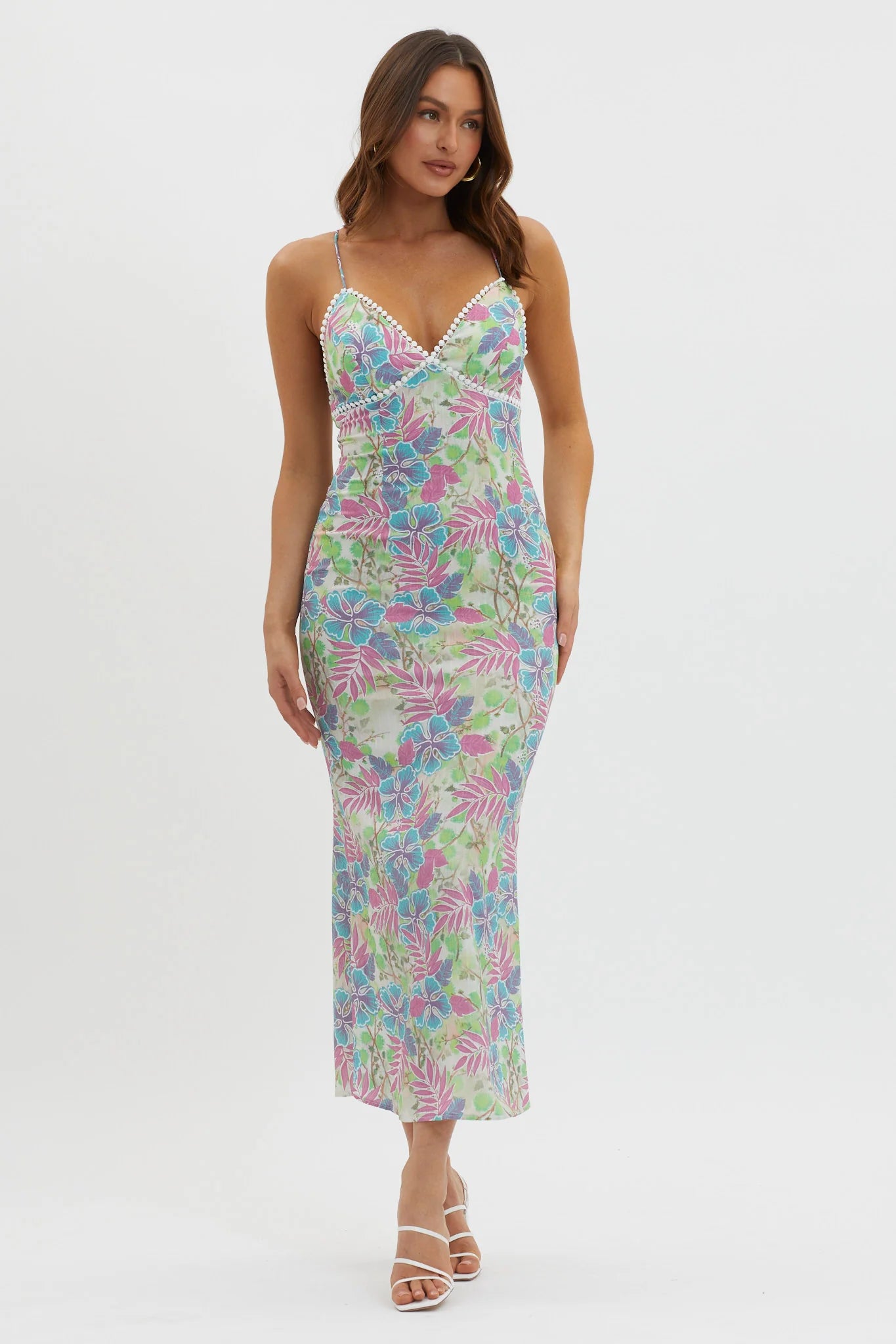 New Acquaintance Low Back Dress Floral Pink