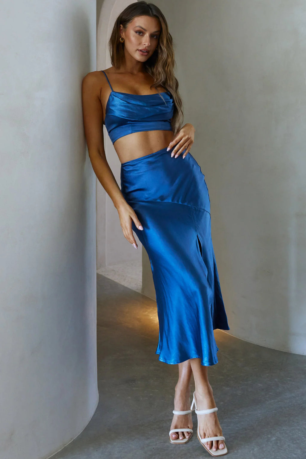 Well Versed Crop Top Navy