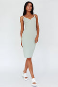 Kandis Low Back Midi Dress Sage