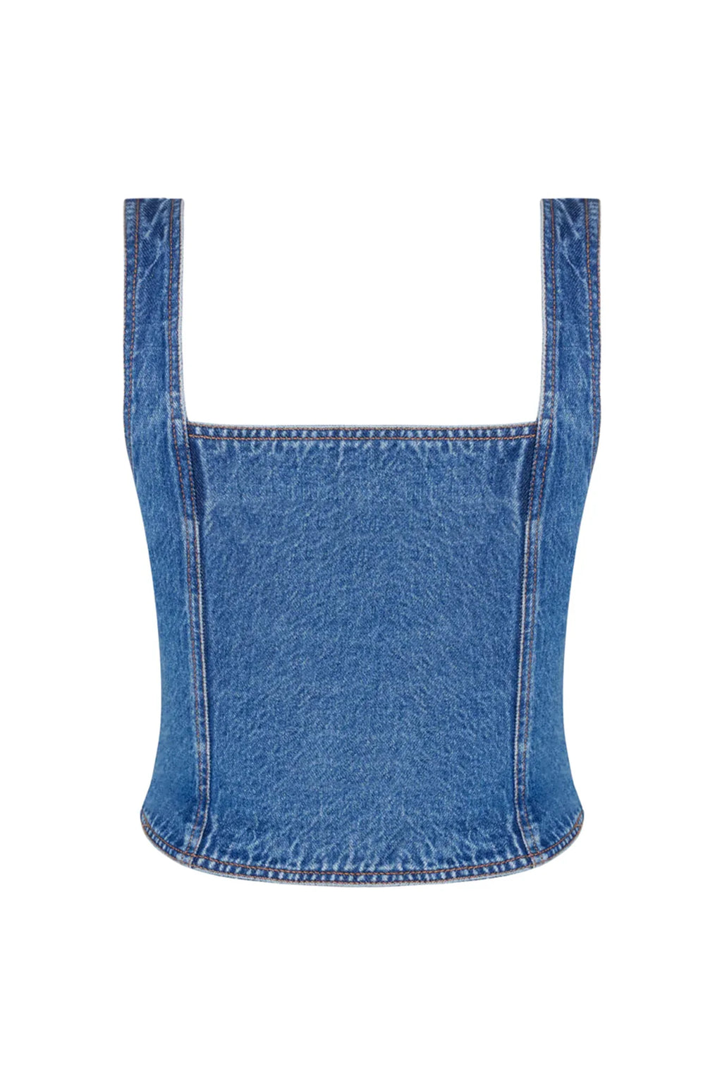 LIONESS After Hours Corset Blue Denim