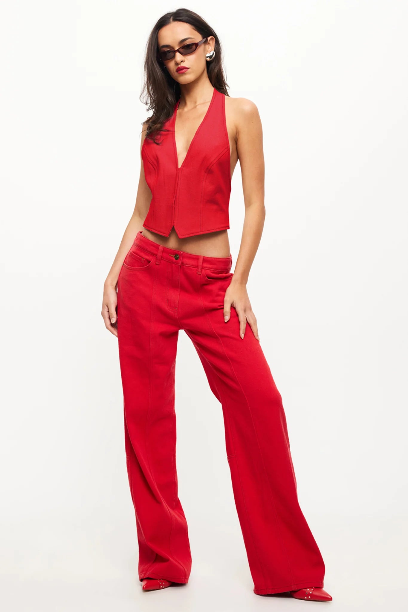 LIONESS Dawson Jean Crimson
