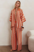 Influence Knit Straight Leg Pants Orange