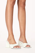 BiLLiNi Gracen Triangle Block Heel White