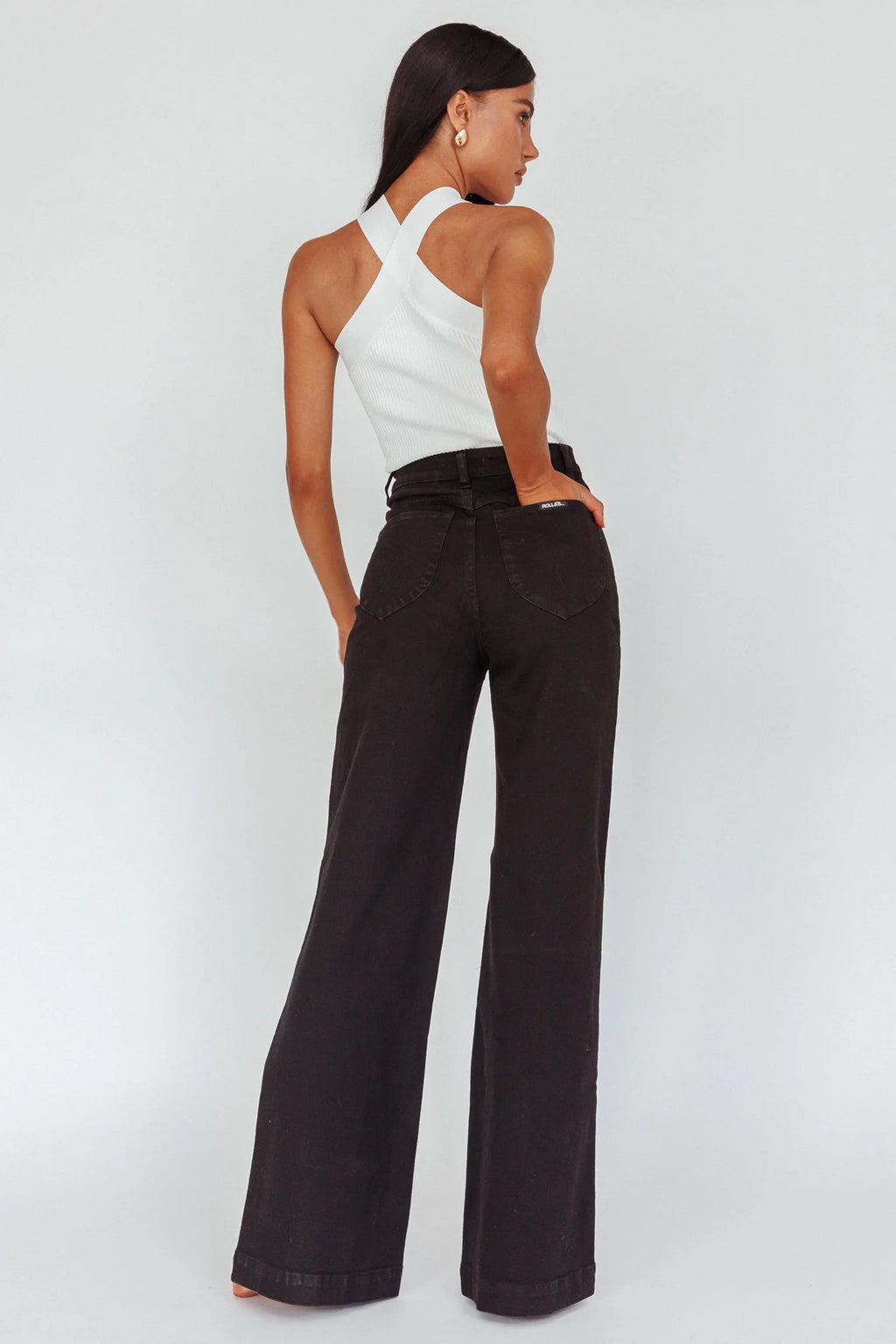 ROLLA'S Sailor Jean Long Rinse Black