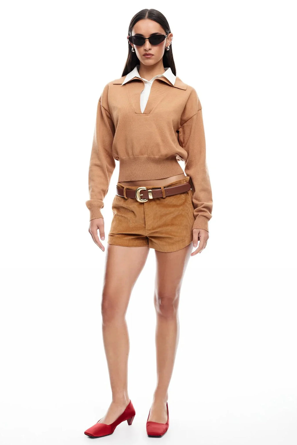LIONESS Racquet Club Knit Camel